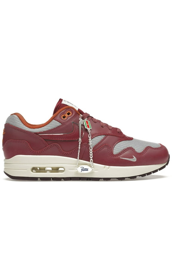 Men's Air Max 1 Patta Waves Rush Maroon (with Bracelet) Running Shoes, from StockX