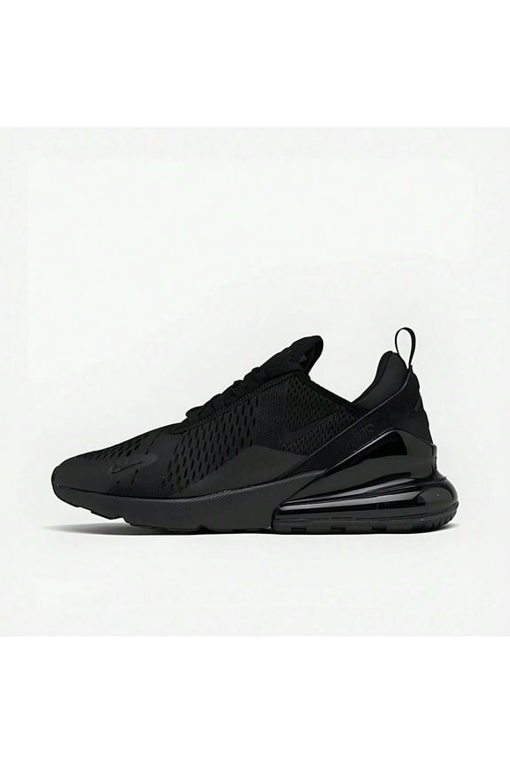 Men's Air Max 270 Low Neck top Black/Black Athletic Shoes size 9.5