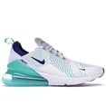 thumbnail image 1 of Nike Men's Air Max 270 White Hyper Jade Deep Royal Blue Running Shoes, from StockX, 1 of 5