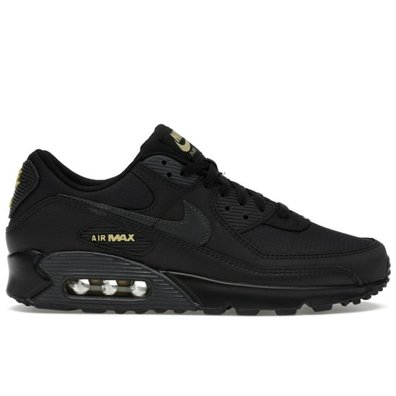 Nike Men's Air Max 90 Black Buff Gold Running Shoes, from StockX