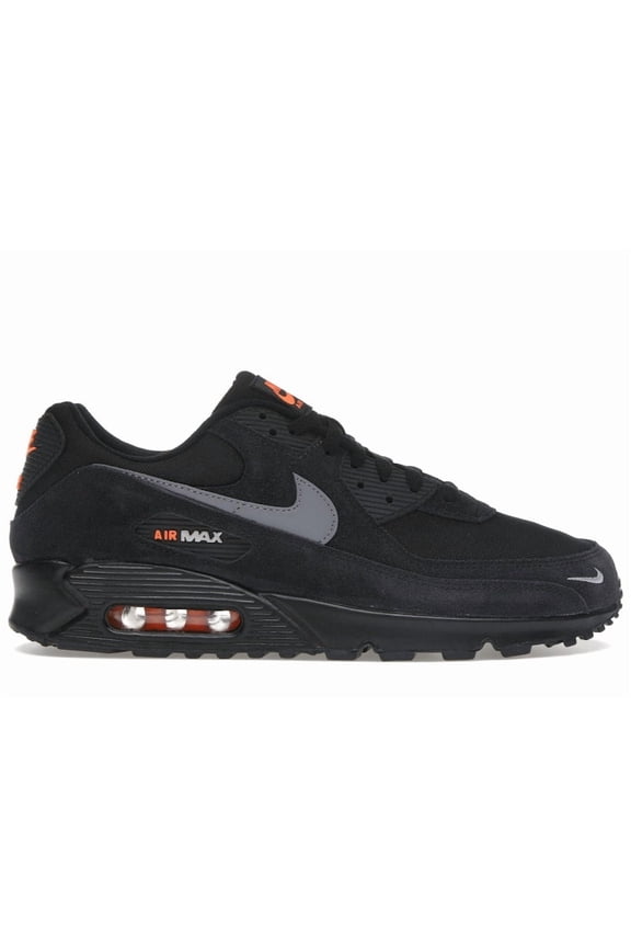 Men's Air Max 90 Black Metallic Cool Grey Orange Running Shoes, from StockX