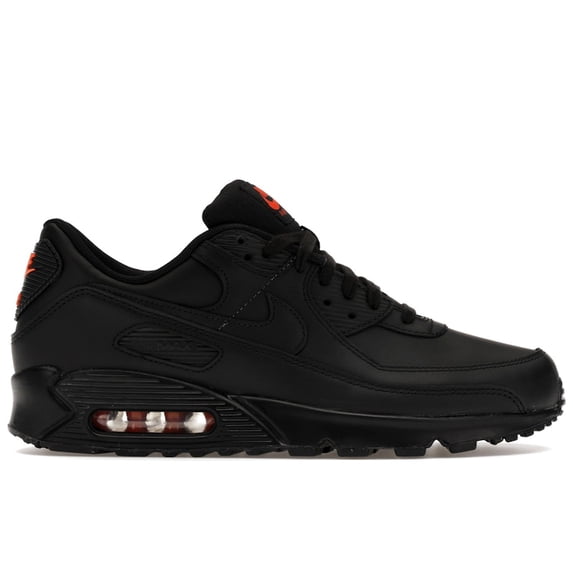 Nike Men's Air Max 90 Black Safety Orange Shoes, from StockX