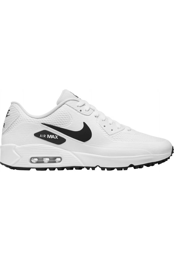 Men's Air Max 90 G Golf Shoes (White/Black, 14, Medium/D)