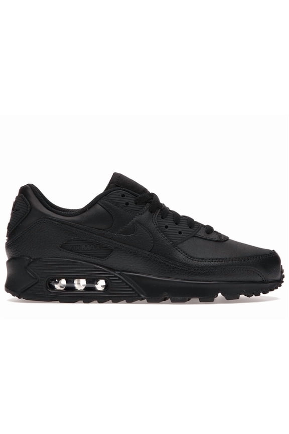 Men's Air Max 90 Leather Triple Black Running Shoes, from StockX