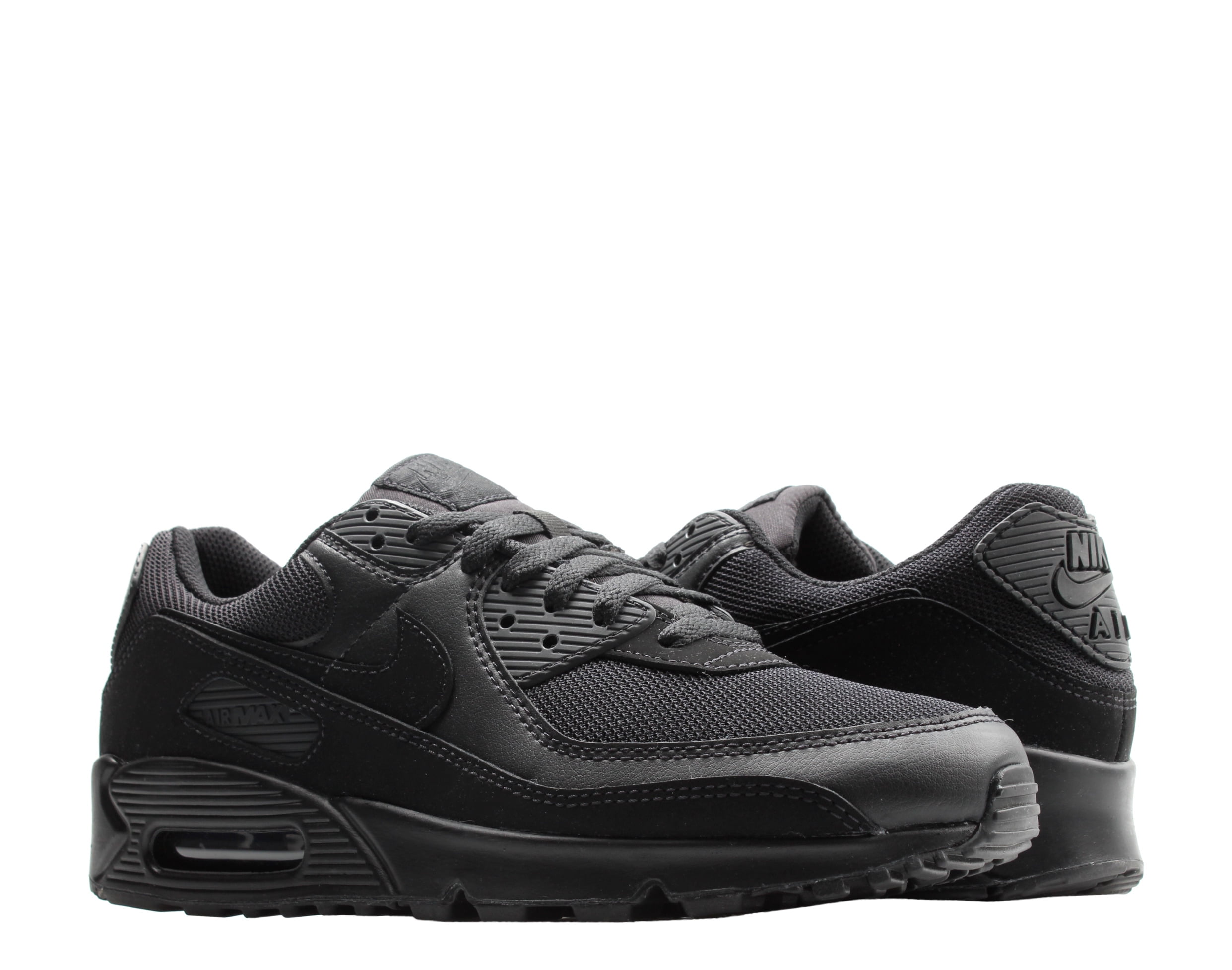 Nike Air Max 90 Triple Black Black Black White Men s Running Shoes CN8490 003 Walmart