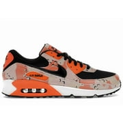 NIKE Men's Air Max 90 Premium Bio Beige Safety Orange Camo, from StockX
