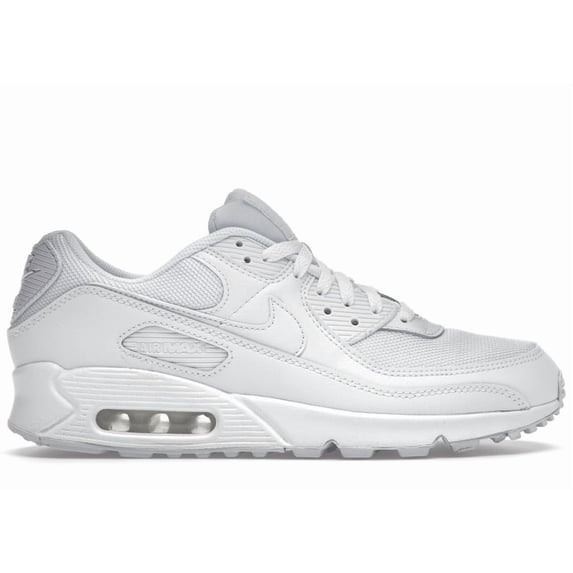 Nike Men's Air Max 90 Recraft Triple White Running Shoes, from StockX