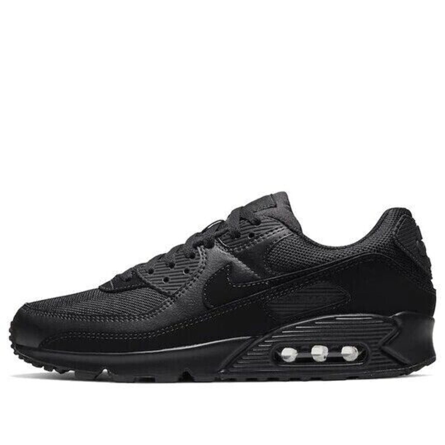 Nike Air Max 90 Leather Black / Black - Black CZ5594-001 Men's