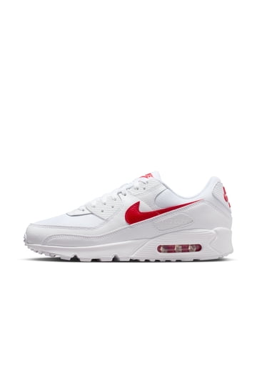 White Nike Shoes Red Swoosh display picture 1
