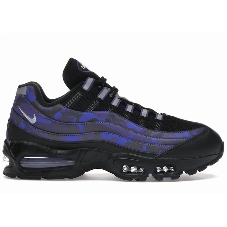 定価以下‼️Nike Air Max 95 Court Purple Camo Nike Men's Air Max 95 Court Purple Wild Grape Camo Running Shoes