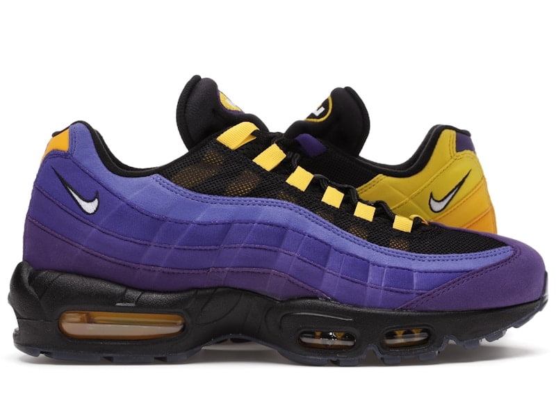 Nike Air Max 95 NRG LeBron Lakers Amarillo Men\'s Athletic Shoes, Size 8.5 CZ3624-001 Nike Air Max 95 NRG LeBron Lakers Amarillo Court  main image 2