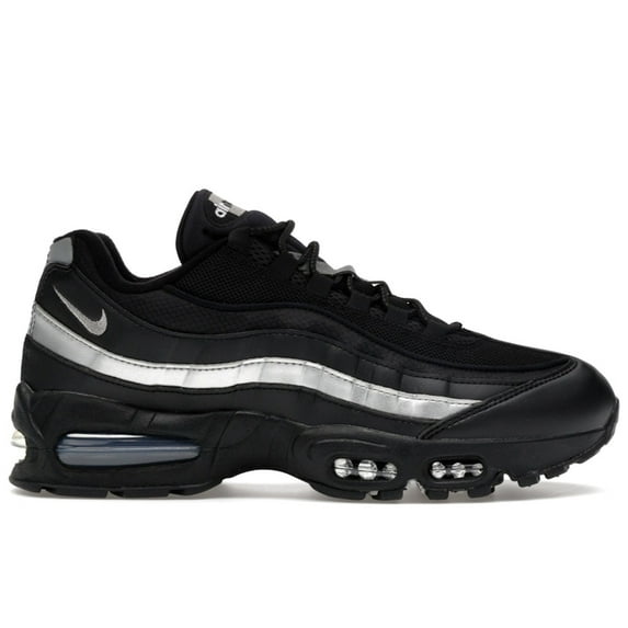 Nike Men's Air Max 95 OG Big Bubble Black White Metallic Silver Shoes, from StockX