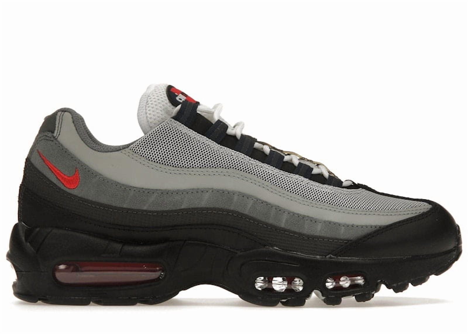 Nike Men's Air Max 95 Track Red Smoke Grey Running Shoes, from StockX