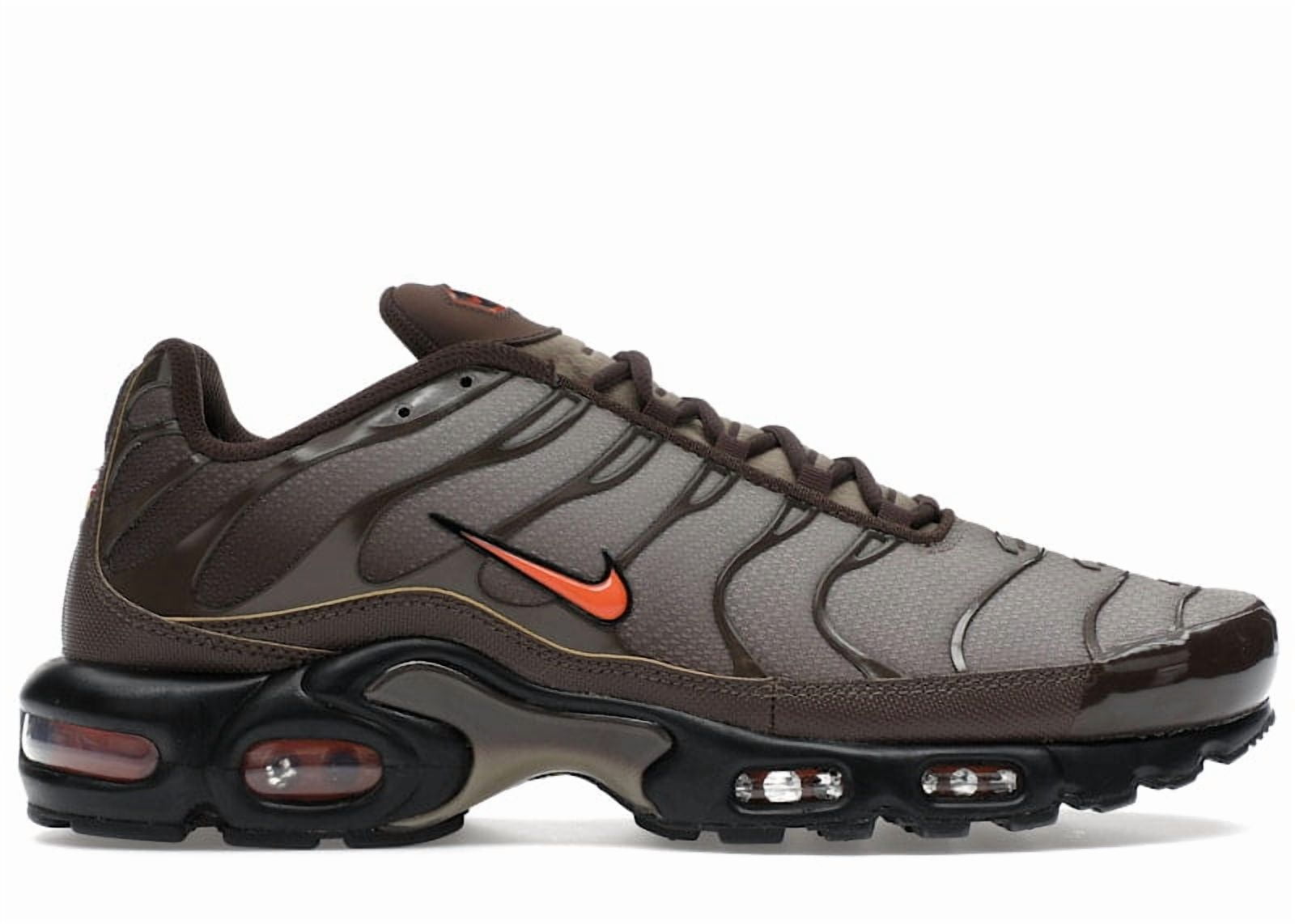 Nike Men's Air Max Plus Baroque Brown Safety Orange Running Shoes, from StockX