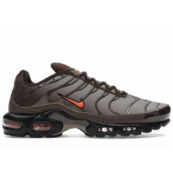 Nike Men's Air Max Plus Baroque Brown Safety Orange Running Shoes, from StockX