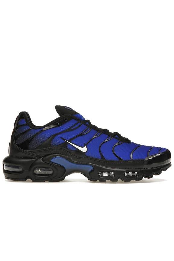 Men's Air Max Plus Premium Black Racer Blue Running Shoes, from StockX