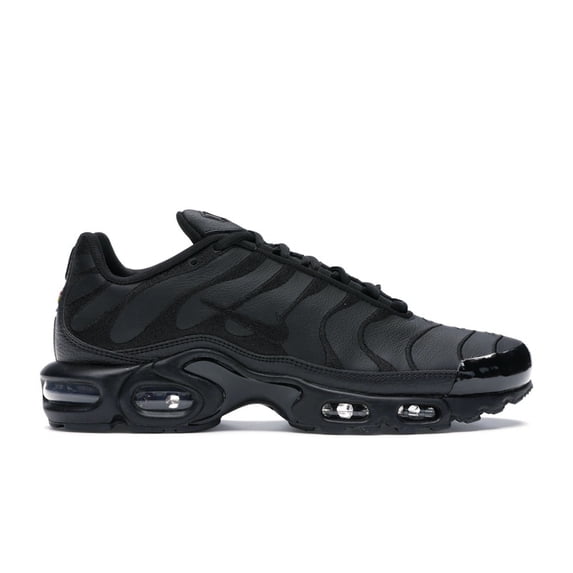 Nike Men's Air Max Plus Triple Black Leather Running Shoes, from StockX