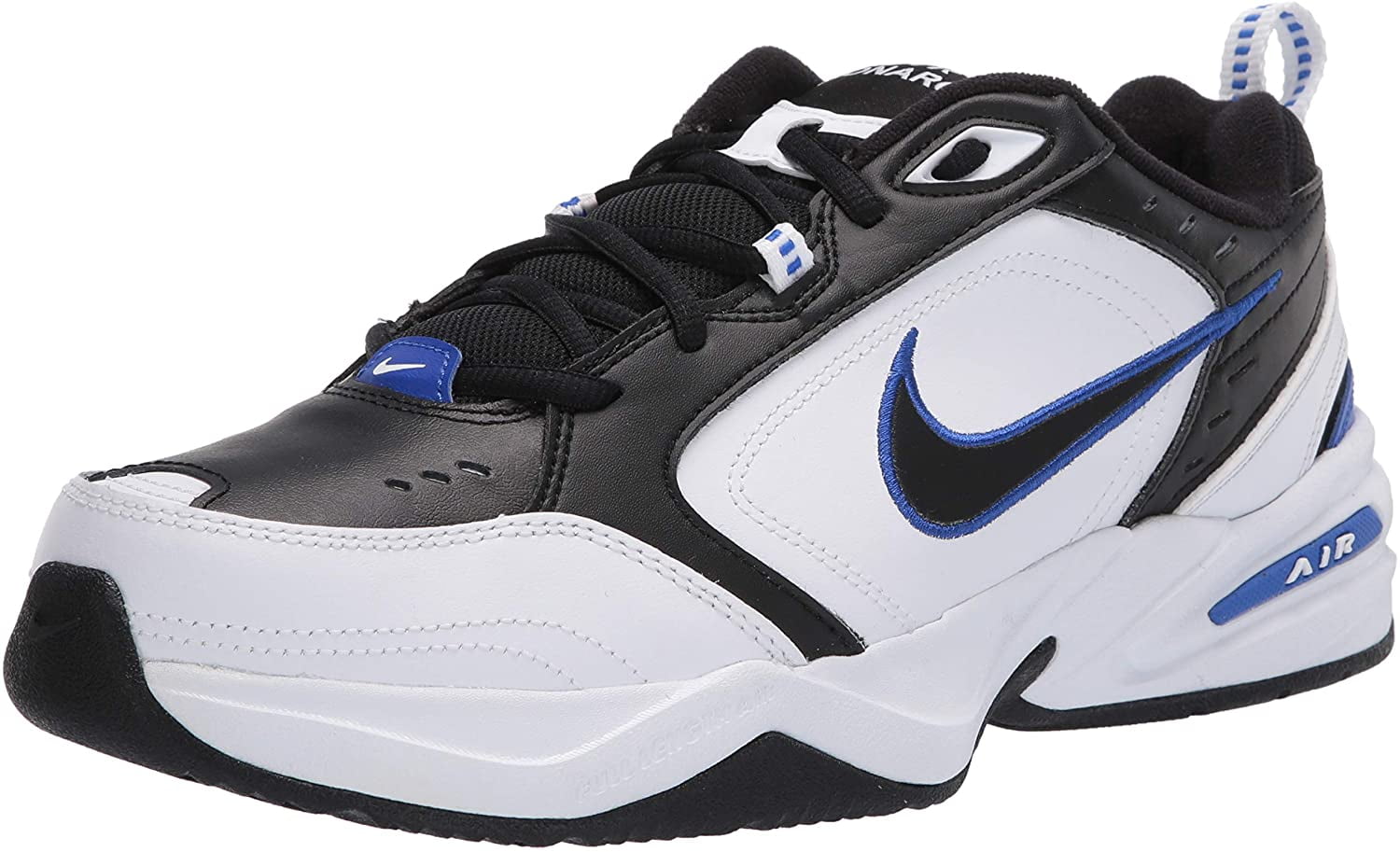 uitgehongerd eend Condenseren Nike Men's Air Monarch IV Classic Sneakers, Black/White/Blue, 7 X-Wide -  Walmart.com