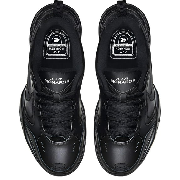 Nike Men's Air Monarch IV Walking Shoe, Black, 11.5 4E(XW) US