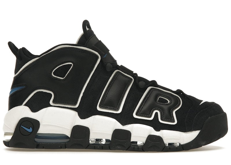 Nike Men's Air More Uptempo 96 Black Star Blue Basketball Shoes