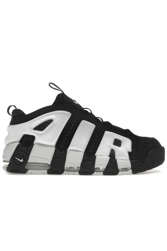 Men's Air More Uptempo Low Black Photon Dust Shoes, from StockX