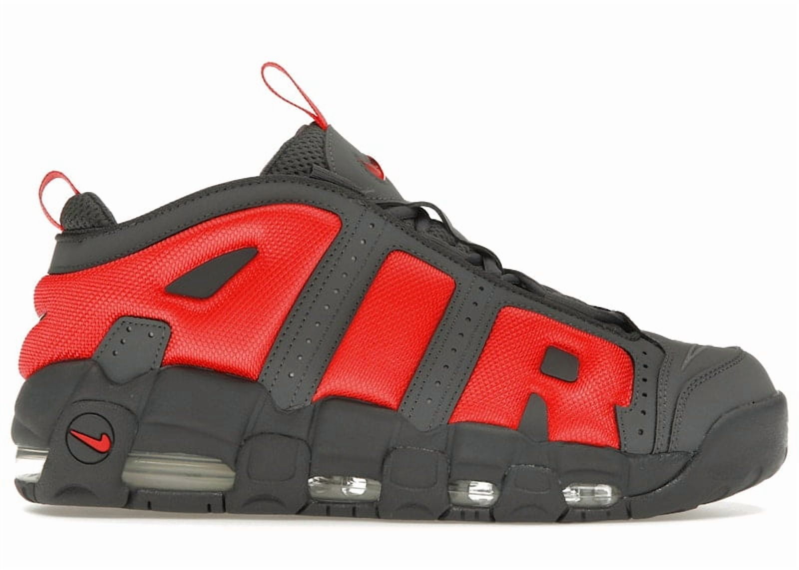 Nike Men's Air More Uptempo Low Dark Grey Light Crimson Shoes, from StockX