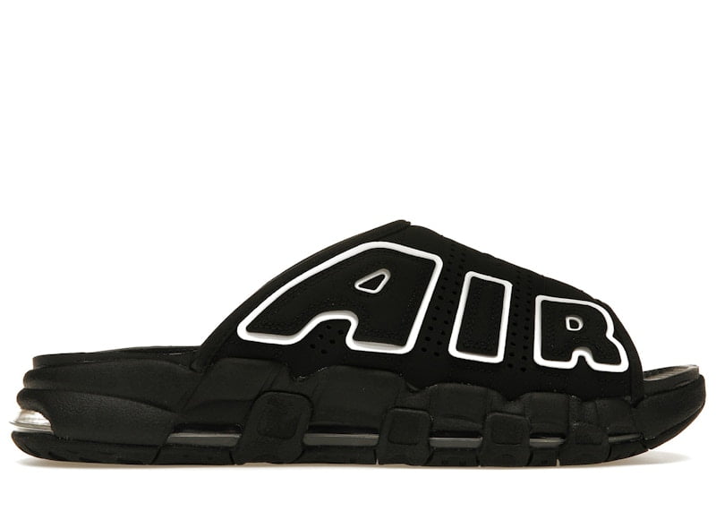 靴 Nike Air More Uptempo Slide This Nike Air More Uptempo Slide Comes In Black Multi-Color