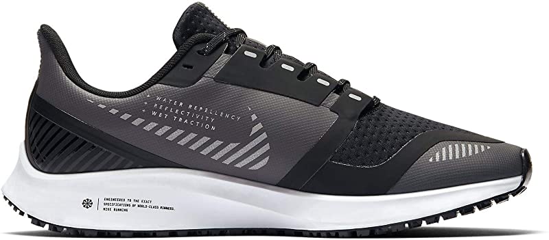 Nike Men's Air Zoom Pegasus 36 Shield Running Shoe, Grey/Black, 8 D(M) US - image 1 of 4