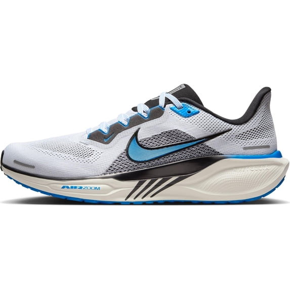 Nike Men's Air Zoom Pegasus 41 Sneaker, White Photo Blue Black Sail, 11.5