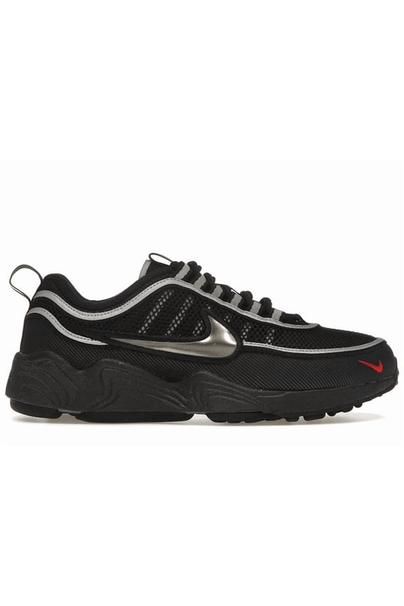 Men's Air Zoom Spiridon Black Metallic Silver Shoes, from StockX
