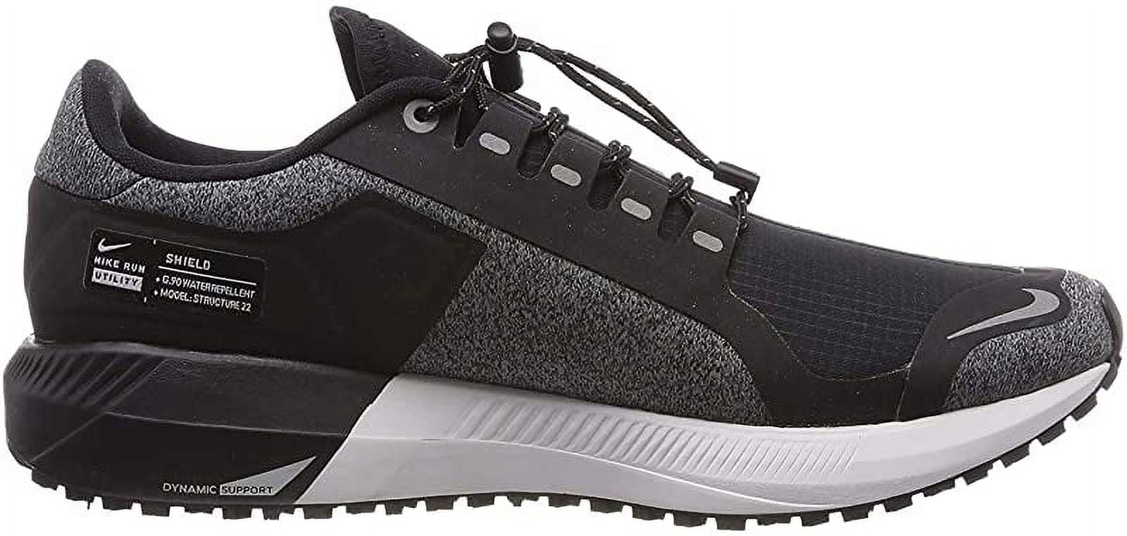 Nike Men s Air Zoom Structure 22 Shield Running Shoe Black White