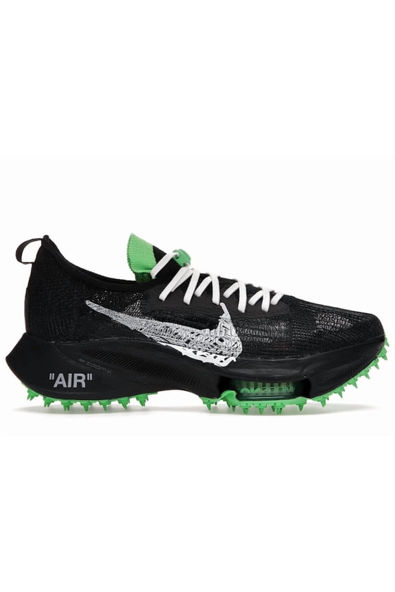 Men's Air Zoom Tempo Next% Flyknit Off-White Black Scream Green Running Shoes, from StockX