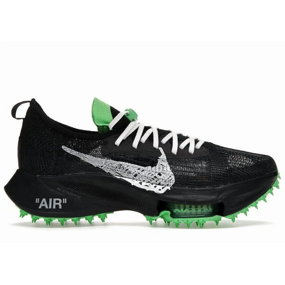 Nike Men's Air Zoom Tempo Next% Flyknit Off-White Black Scream Green Running Shoes, from StockX