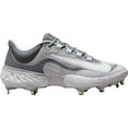 thumbnail image 1 of Nike Men's Alpha Huarache Elite 4 Metal Baseball Cleats (Grey/White, 12, D), 1 of 7