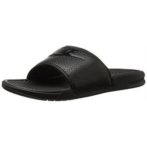 Nike; Men's Benassi JDI Slide Sandal, Lightweight Comfort Black, Size 10