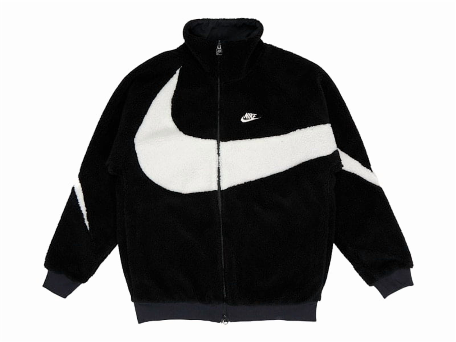 Nike Men's Big Swoosh Reversible Boa Jacket (Asia Sizing) Black