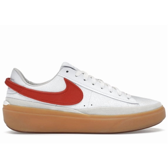 Nike Men's Blazer Phantom Low White Dragon Red Gum Shoes, from StockX