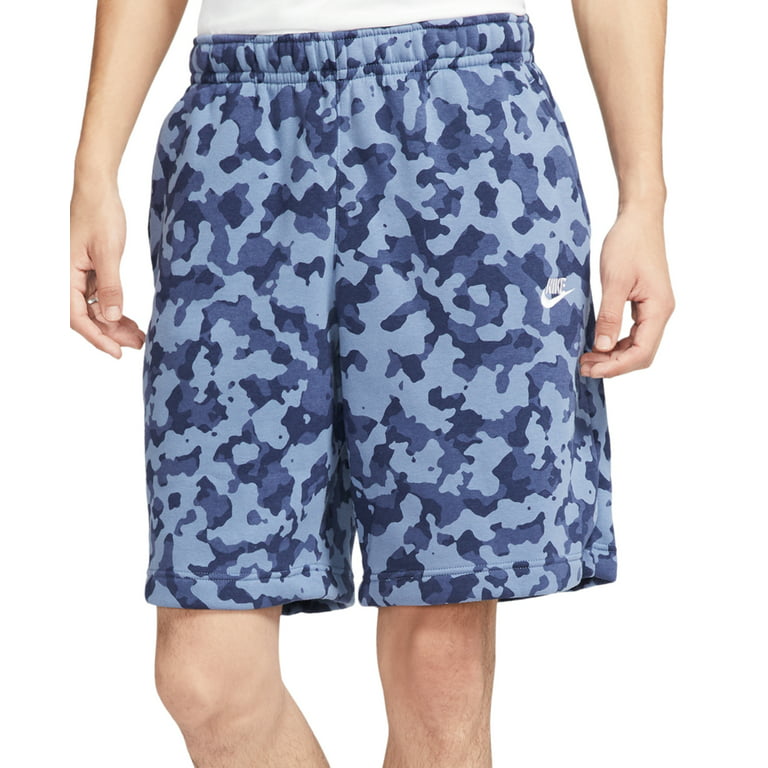 huurder Buitenshuis maximaliseren Nike Men's Camo Fleece Shorts Blue Size Medium - Walmart.com