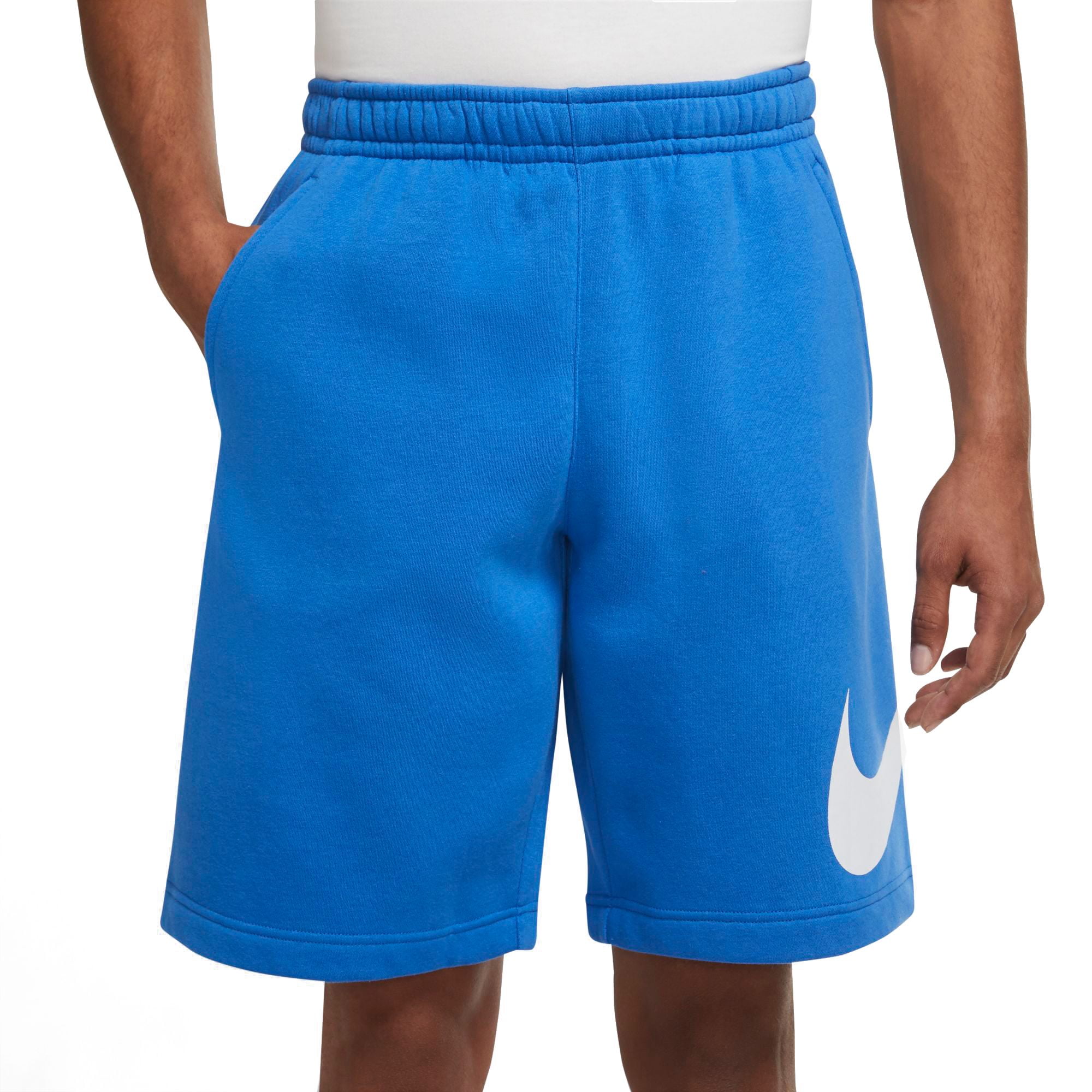 Nike Men's Club Fleece Graphic Shorts, Signal Blue, S