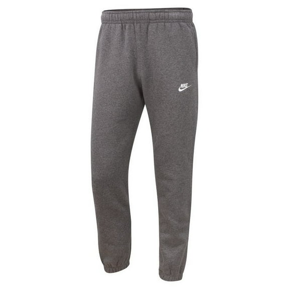 Nike Men's Club Open-Hemmed Pants Charcoal | White LG