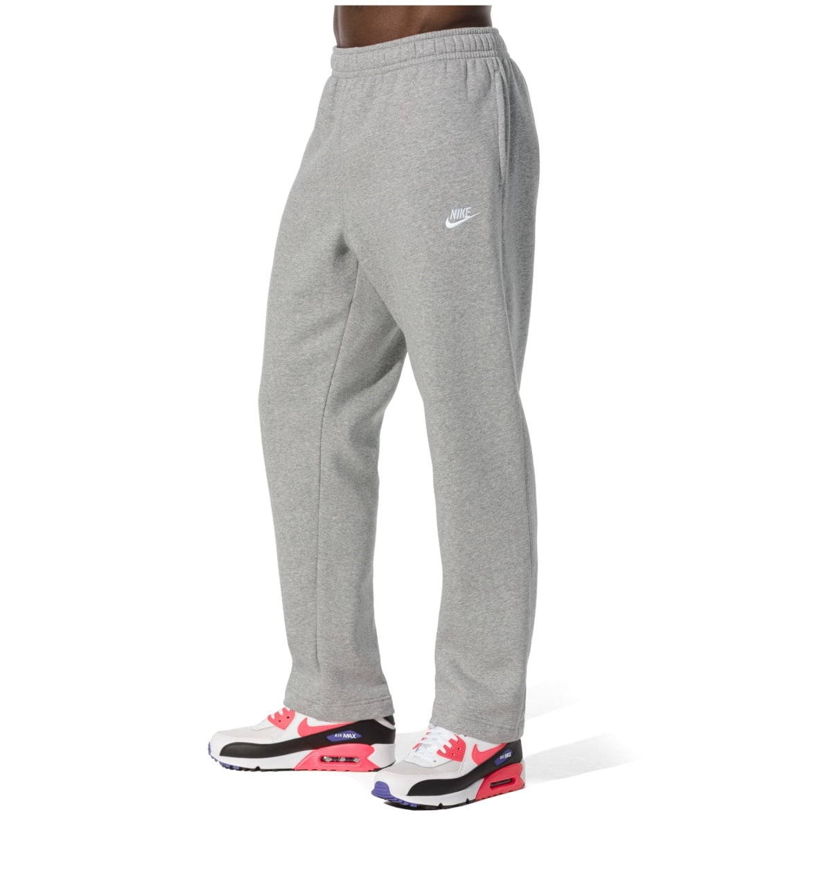 Nike Men's Club Pant Open Pants Gray Size Small