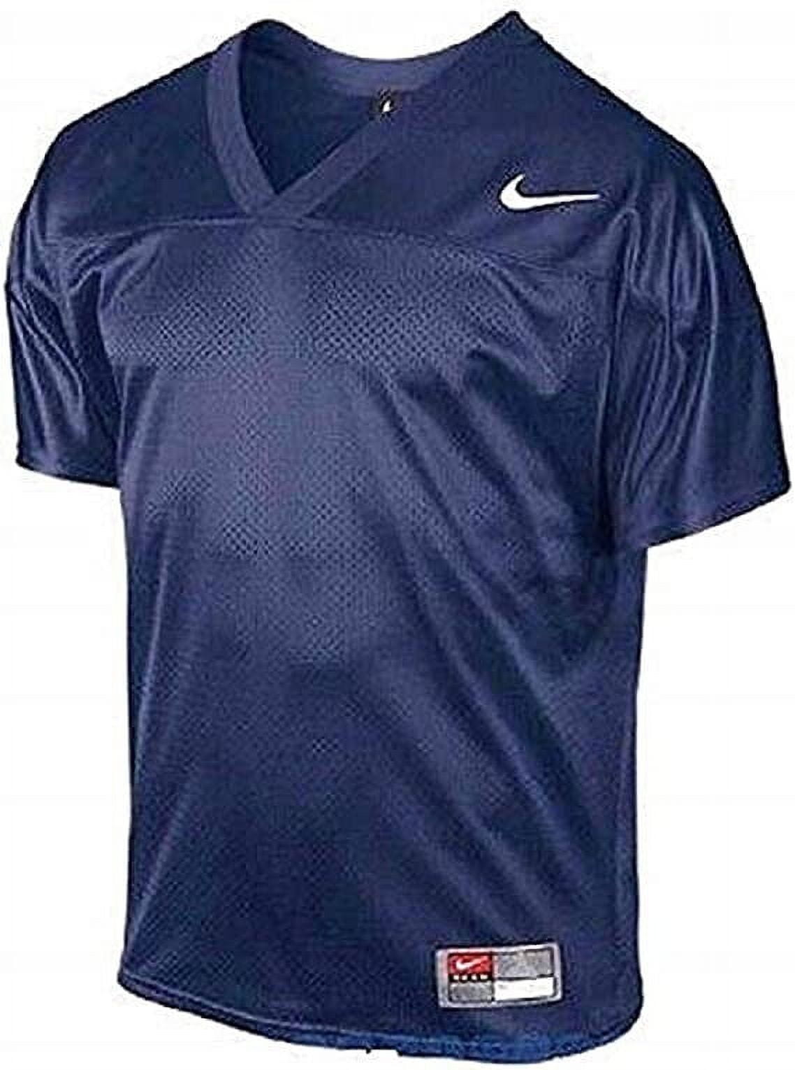 Nike Men s Core Football Practice Jersey V-Neck Short Sleeve, Navy Blue,  Small