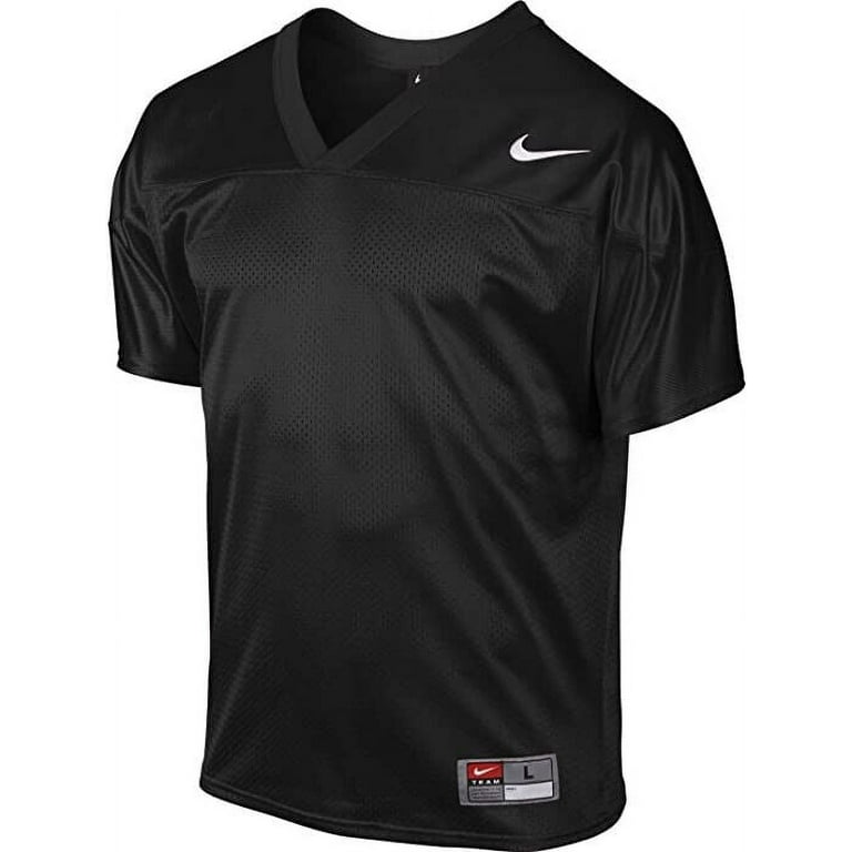 Nike Men's Core Practice Football Mesh Jersey V-Neck, Black/White