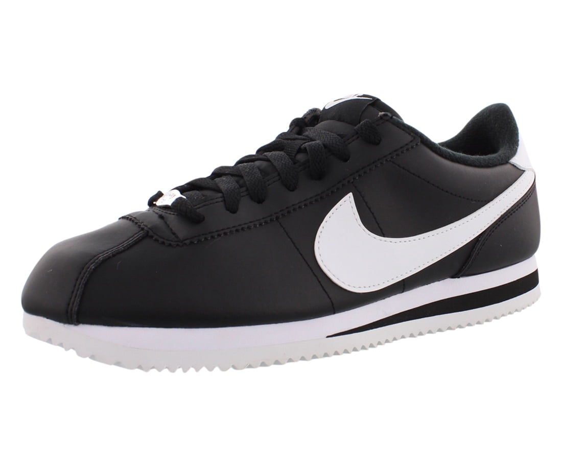 Nike Mens Cortez Basic Leather Black/White/Metallic Chile | Ubuy
