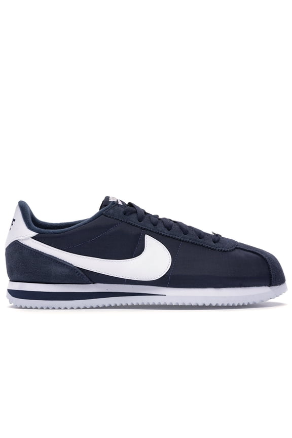Men's Cortez Basic Nylon Obsidian White-Metallic Silver Shoes, from StockX