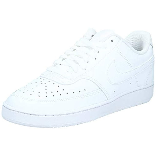 Nike Men's Court Vision Low Sneaker, White/Whiteblack, 12 Regular US