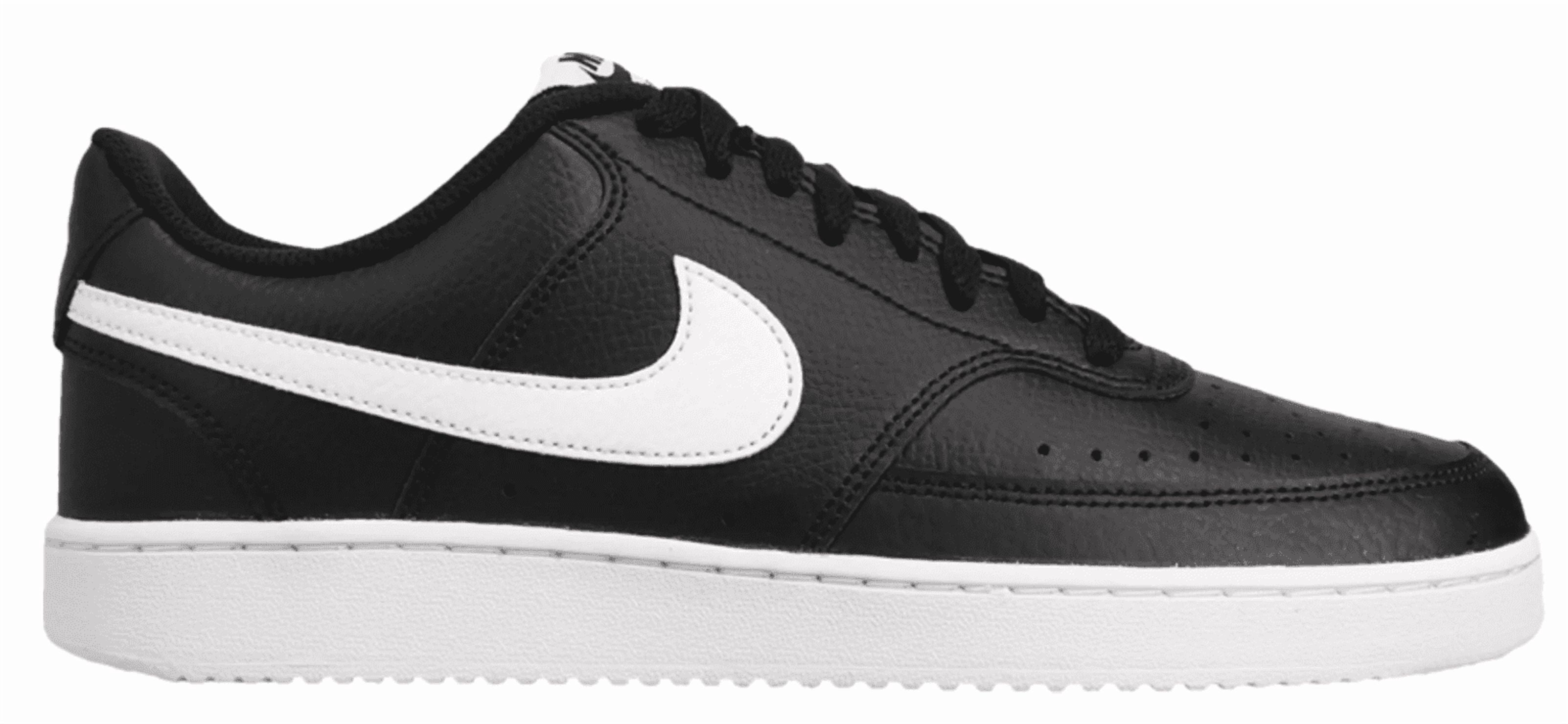 Men's Court Vision Low Sneaker, Black/White-Photon Dust, 11 Regular US