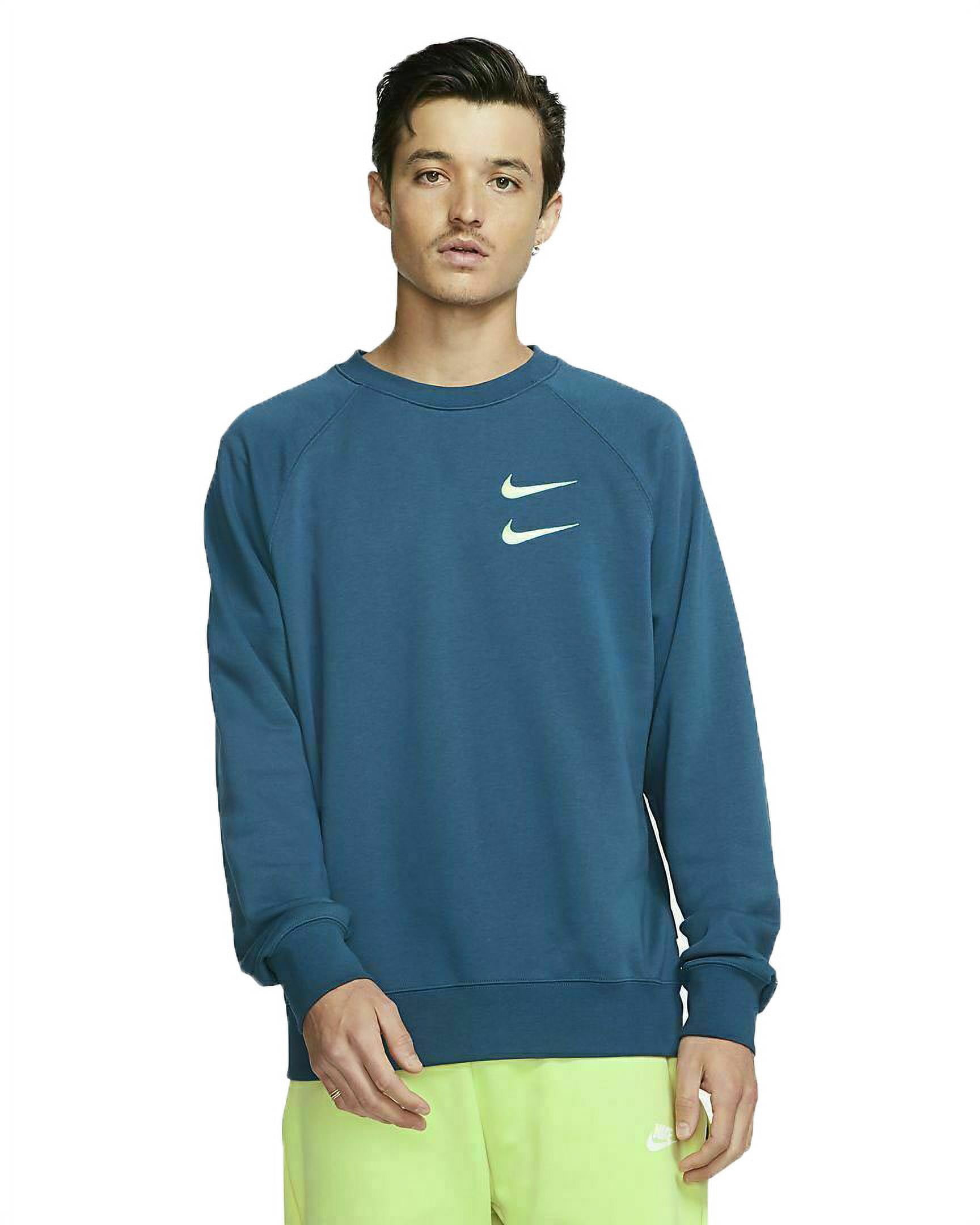 Nike Men s Double Swoosh Sportswear French Terry Crew Sweatshirt