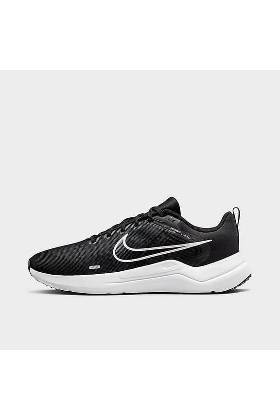 Men Downshifter 12 Black / White-Dark Smoke Grey DD9293-001 Size 10 US