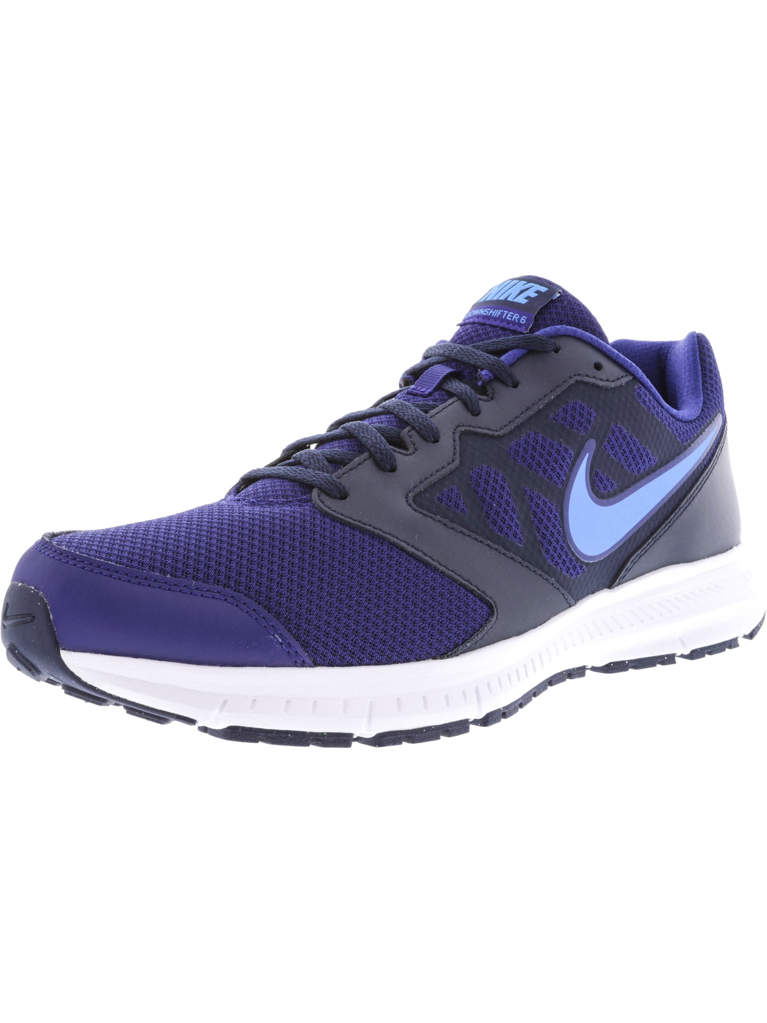 Nike Men's Downshifter 6 Deep Royal Blue / Glow AnkleHigh Mesh Tennis